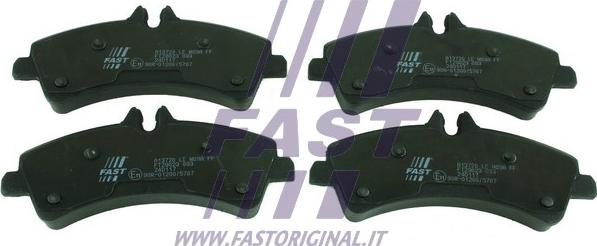 Fast FT29023 - Тормозные колодки, дисковые, комплект autospares.lv