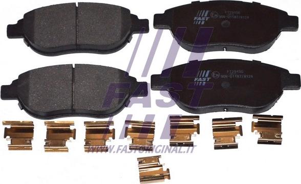 Fast FT29156 - Тормозные колодки, дисковые, комплект autospares.lv