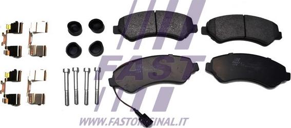 Fast FT29152HD - Тормозные колодки, дисковые, комплект autospares.lv