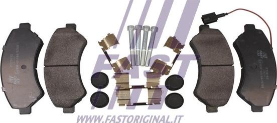 Fast FT29152 - Тормозные колодки, дисковые, комплект autospares.lv