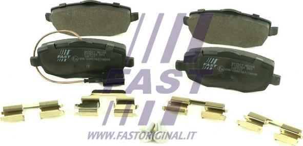 Fast FT29164 - Тормозные колодки, дисковые, комплект autospares.lv