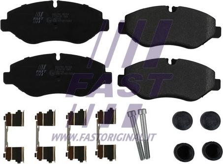 Fast FT29135 - Тормозные колодки, дисковые, комплект autospares.lv