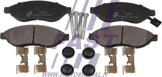 Fast FT29130 - Тормозные колодки, дисковые, комплект autospares.lv