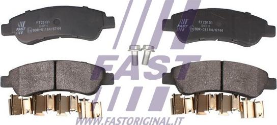 Fast FT29131 - Тормозные колодки, дисковые, комплект autospares.lv
