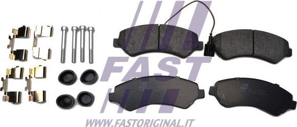 Fast FT29132HD - Тормозные колодки, дисковые, комплект autospares.lv