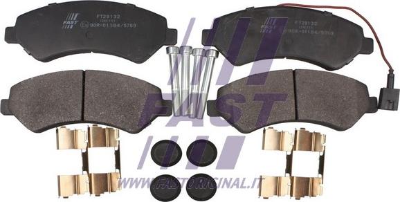 Fast FT29132 - Тормозные колодки, дисковые, комплект autospares.lv