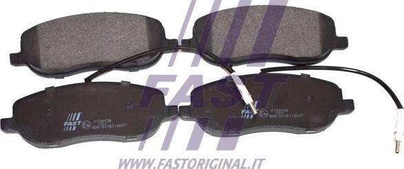 Fast FT29128 - Тормозные колодки, дисковые, комплект autospares.lv