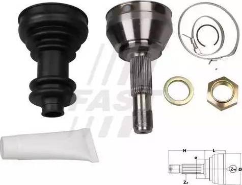 Euro Driveline CT223 - Приводной вал autospares.lv