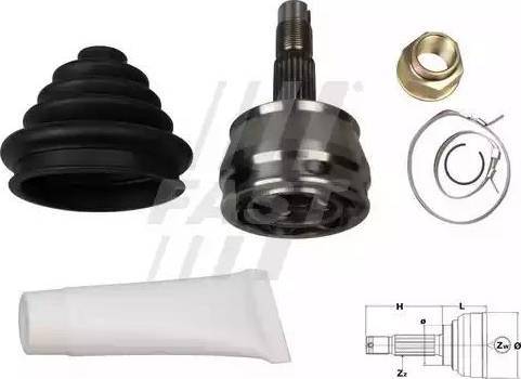 Euro Driveline FI104 - Приводной вал autospares.lv