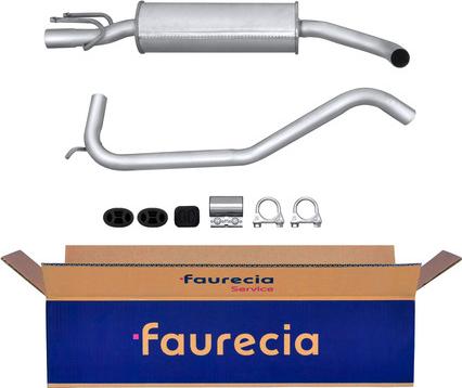 Faurecia FS40433 - Средний глушитель выхлопных газов autospares.lv