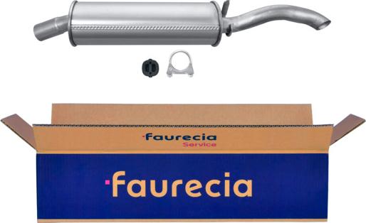 Faurecia FS40002 - Глушитель выхлопных газов, конечный autospares.lv