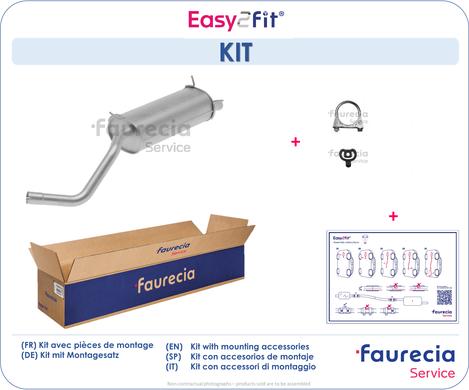 Faurecia FS55511 - Глушитель выхлопных газов, конечный autospares.lv