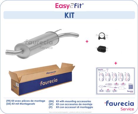 Faurecia FS55522 - Глушитель выхлопных газов, конечный autospares.lv