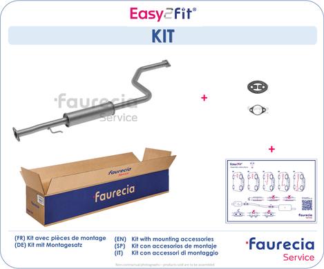 Faurecia FS05186 - Средний глушитель выхлопных газов autospares.lv