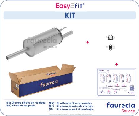 Faurecia FS16001 - Глушитель выхлопных газов, конечный autospares.lv