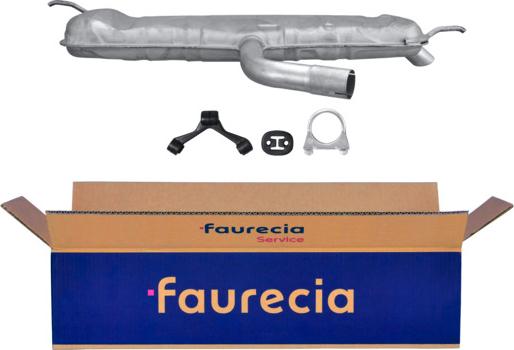 Faurecia FS80515 - Глушитель выхлопных газов, конечный autospares.lv