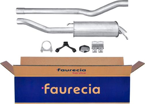Faurecia FS80719 - Глушитель выхлопных газов, конечный autospares.lv