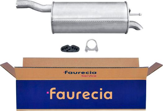 Faurecia FS25454 - Глушитель выхлопных газов, конечный autospares.lv