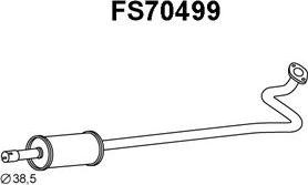 Faurecia FS70499 - Предглушитель выхлопных газов autospares.lv