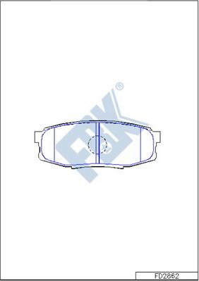 FBK FD2862 - Тормозные колодки, дисковые, комплект autospares.lv