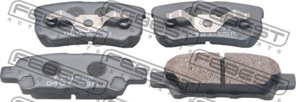 Febest 0401-CSR - Тормозные колодки, дисковые, комплект autospares.lv