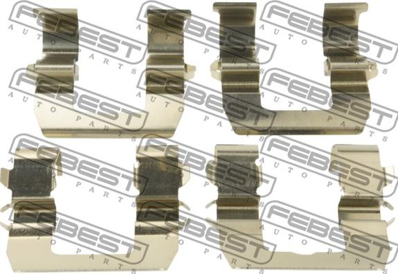 Febest 0403-PD4WR - Комплектующие для колодок дискового тормоза autospares.lv