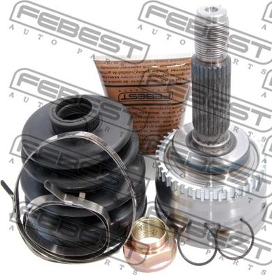 Febest 0410-034A43 - Шарнирный комплект, ШРУС, приводной вал autospares.lv