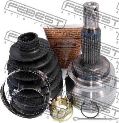 Febest 0410-CY34 - Шарнирный комплект, ШРУС, приводной вал autospares.lv