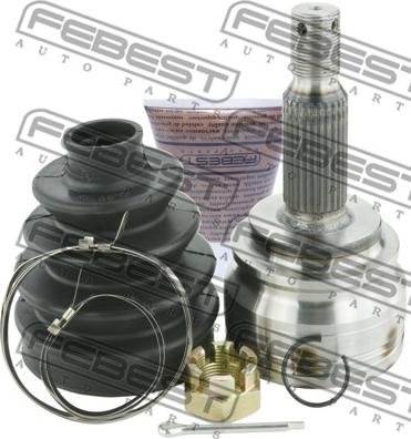 Febest 0410-GA - Шарнирный комплект, ШРУС, приводной вал autospares.lv