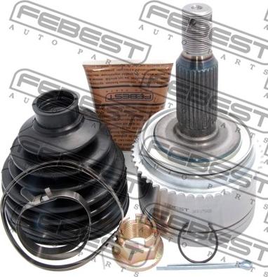 Febest 0410-V75A50 - Шарнирный комплект, ШРУС, приводной вал autospares.lv