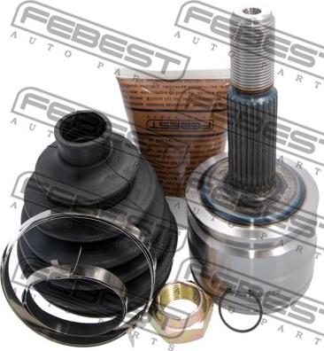 Febest 0410-Z36 - Шарнирный комплект, ШРУС, приводной вал autospares.lv