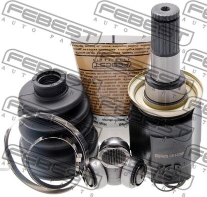 Febest 0411-CWR - Шарнирный комплект, ШРУС, приводной вал autospares.lv