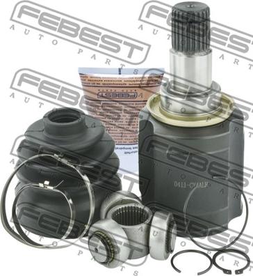 Febest 0411-CY4ALH - Шарнирный комплект, ШРУС, приводной вал autospares.lv