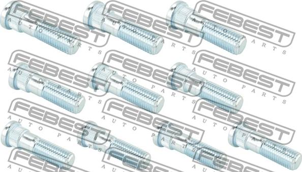 Febest 0484-001-PCS10 - Шпилька ступицы колеса autospares.lv