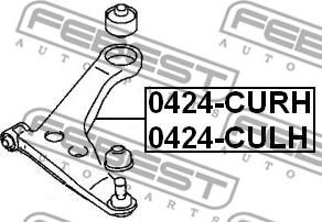 Febest 0424-CULH - Рычаг подвески колеса autospares.lv