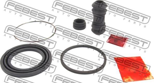 Febest 0475-E38F - Ремкомплект, тормозной суппорт autospares.lv