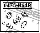 Febest 0475-N64R - Ремкомплект, тормозной суппорт autospares.lv