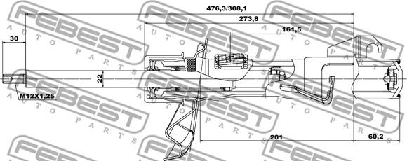 Febest 05665299FR - Амортизатор autospares.lv