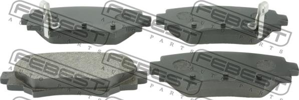 Febest 0501-BMR - Тормозные колодки, дисковые, комплект autospares.lv