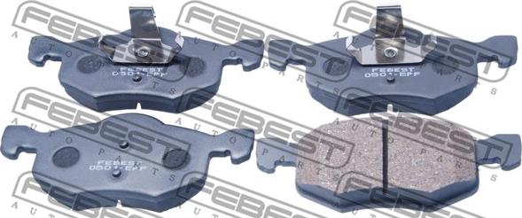 Febest 0501-EPF - Тормозные колодки, дисковые, комплект autospares.lv