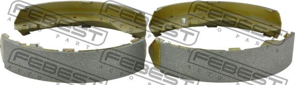 Febest 0502-BT50R - Тормозные башмаки, барабанные autospares.lv