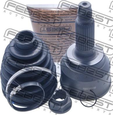 Febest 0510-049 - Шарнирный комплект, ШРУС, приводной вал autospares.lv