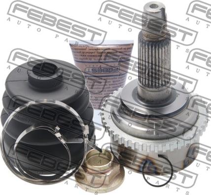 Febest 0510-044A44 - Шарнирный комплект, ШРУС, приводной вал autospares.lv