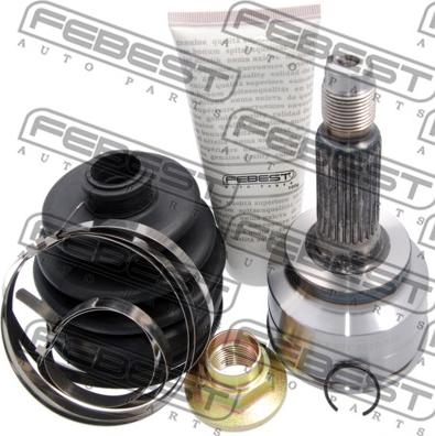 Febest 0510-014 - Шарнирный комплект, ШРУС, приводной вал autospares.lv