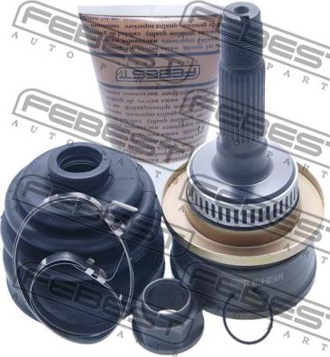 Febest 0510-B25A44 - Шарнирный комплект, ШРУС, приводной вал autospares.lv