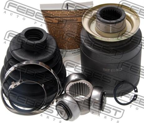 Febest 0511-B25LH - Шарнирный комплект, ШРУС, приводной вал autospares.lv