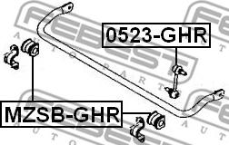 Febest 0523-GHR - Тяга / стойка, стабилизатор autospares.lv