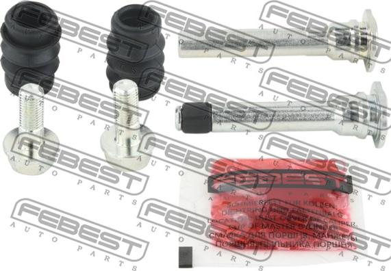 Febest 0574-CX9R-KIT - Комплект направляющей гильзы, тормозной поршень autospares.lv