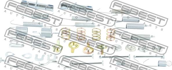 Febest 0104-GRJ150R-KIT - Комплектующие, стояночная тормозная система autospares.lv