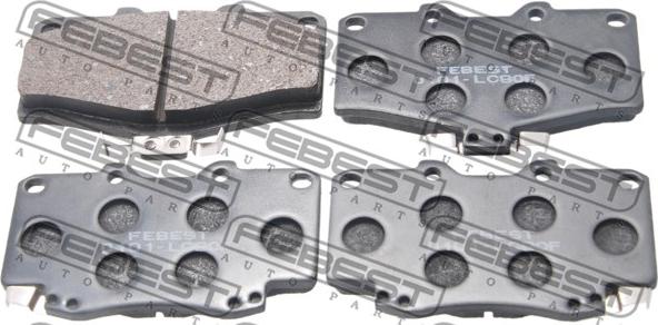 Febest 0101-LC90F - Тормозные колодки, дисковые, комплект autospares.lv